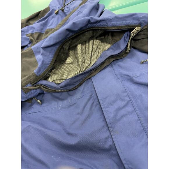 Mountain Hardwear Conduit Jacket Men's S Blue Black Waterproof Hooded Shell - Picture 14 of 16